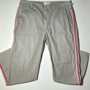 Sundry Gray And Striped Straight Leg Pants Sz 31 B